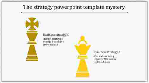 strategy powerpoint template-yellow